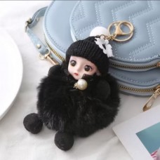 Gantungan Tas Lucu Boneka Bayi Tidur Pom-Pom
